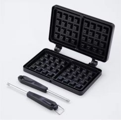 7 Pcs Kwang Hsieh Aluminium Die Casting Portable Waffle Maker